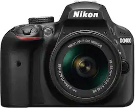 Nikon - D3400 w/ AF-P DX NIKKOR 18-55mm f/3.5-5.6G VR (Black)