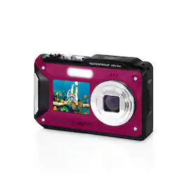Minolta - MN60WP 48MP 4K Ultra HD Wi-Fi Dual LCD Screen Waterproof Digital Camera