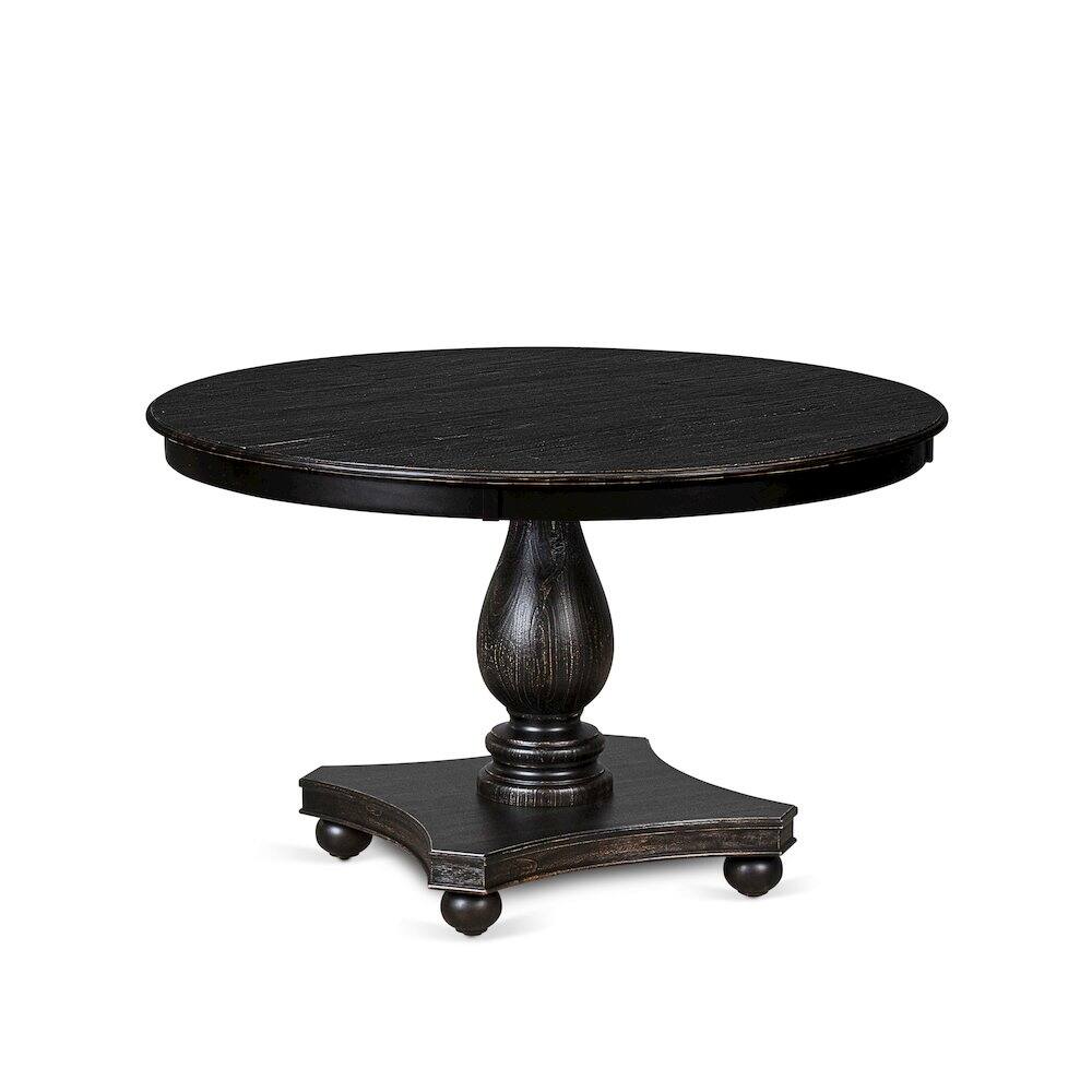 Alt View 2. East West Furniture - Mid Century Dining Table - Black.