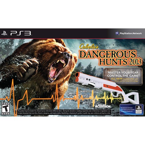  Cabela's Dangerous Hunts 2013 with Top Shot Fearmaster Peripheral - PlayStation 3