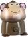 Angle. CRANE - 1 Gal. Adorable Ultrasonic Cool Mist Humidifier Monkey - Brown.