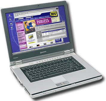 Angle Standard. Toshiba - Qosmio Notebook with Intel® Centrino™.