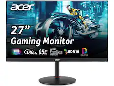 acer 27" Gaming Monitor AMD2 2560X1440 WQHD 180Hz 0.5ms FreeSync HDR10 DCI-P3 95%