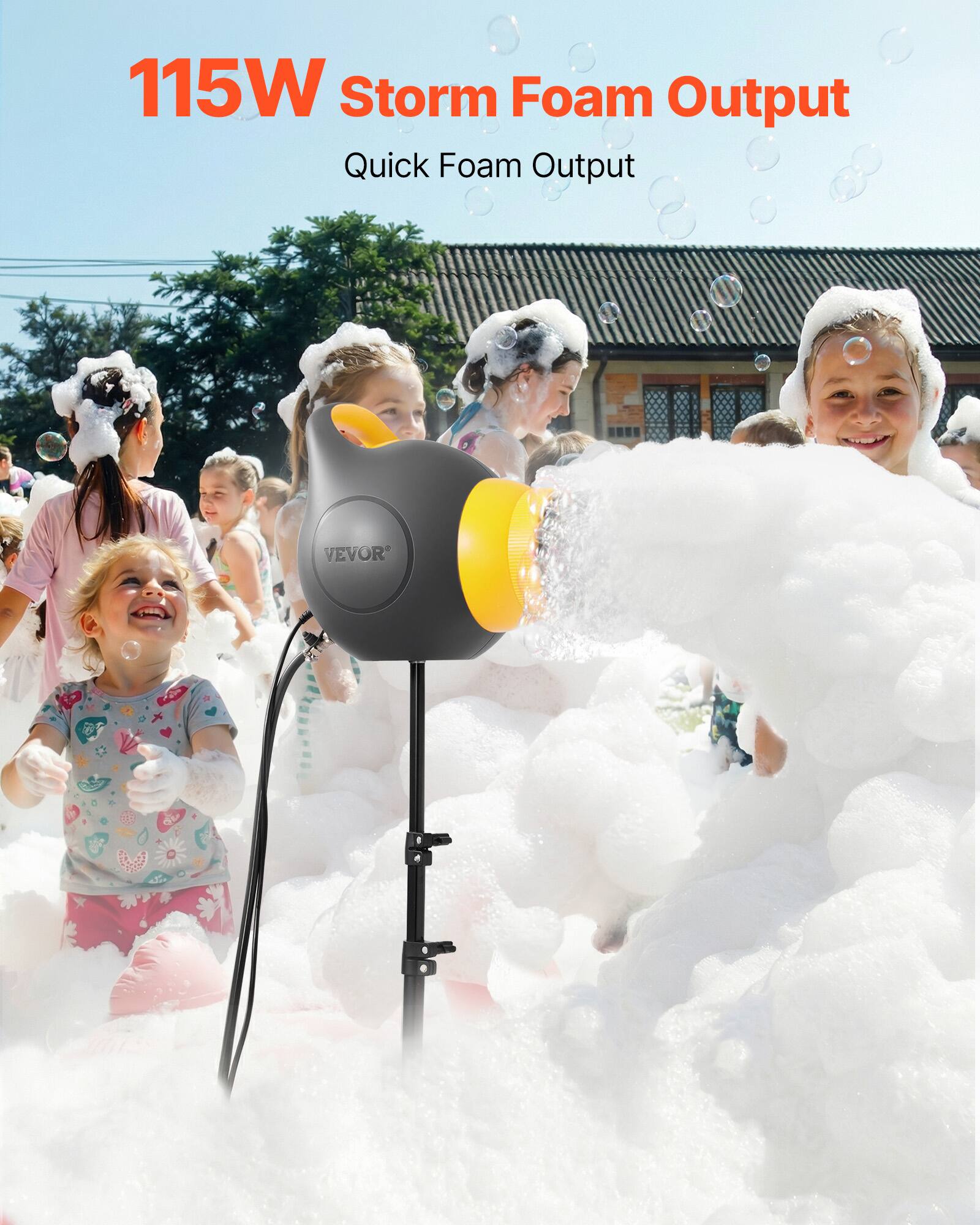 115W Storm Foam Output  
Quick Foam Output  
VEVOR