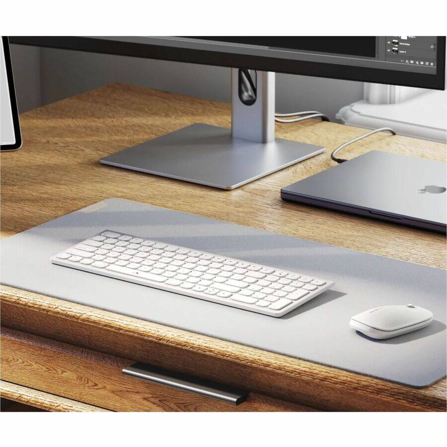 Alt View 4. Alogic - Alogic Echelon USB-C Rechargeable Wireless Mouse and Compact Keyboard For Mac - USB Type A Wireless Bluetooth/RF 5.0 - White.