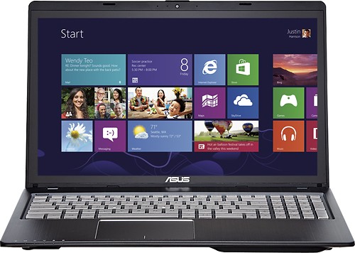  Asus - 15.6&quot; Touch-Screen Laptop - 8GB Memory - 750GB Hard Drive - Black