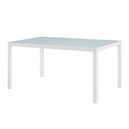 Outdoor Escape - Sturdy Aluminum Outdoor Dining Table With Weatherproof Finish For Patios - White