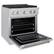 Alt View 1. ZLINE - 30 in. Wide 4 Burner ZLINE Paramount Satin Stainless Gas Range w/ Convection Oven (SGRS-BR-30) - Stainless Steel.