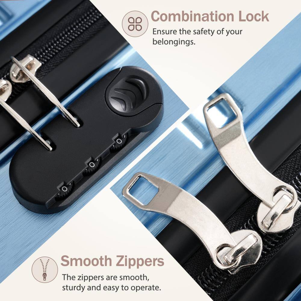 Combination Lock  
Ensure the safety of your belongings.

Smooth Zippers  
The zippers are smooth, sturdy and easy to operate.