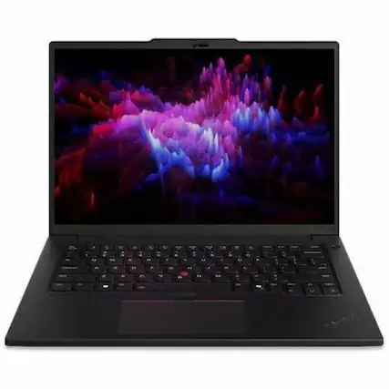 Front. Lenovo - Lenovo ThinkPad P14s Gen 5 21G2001SUS 14.5" Mobile Workstation - WUXGA - Intel Core Ultra 7 155H - 32 GB - 512 GB SSD - - Black.