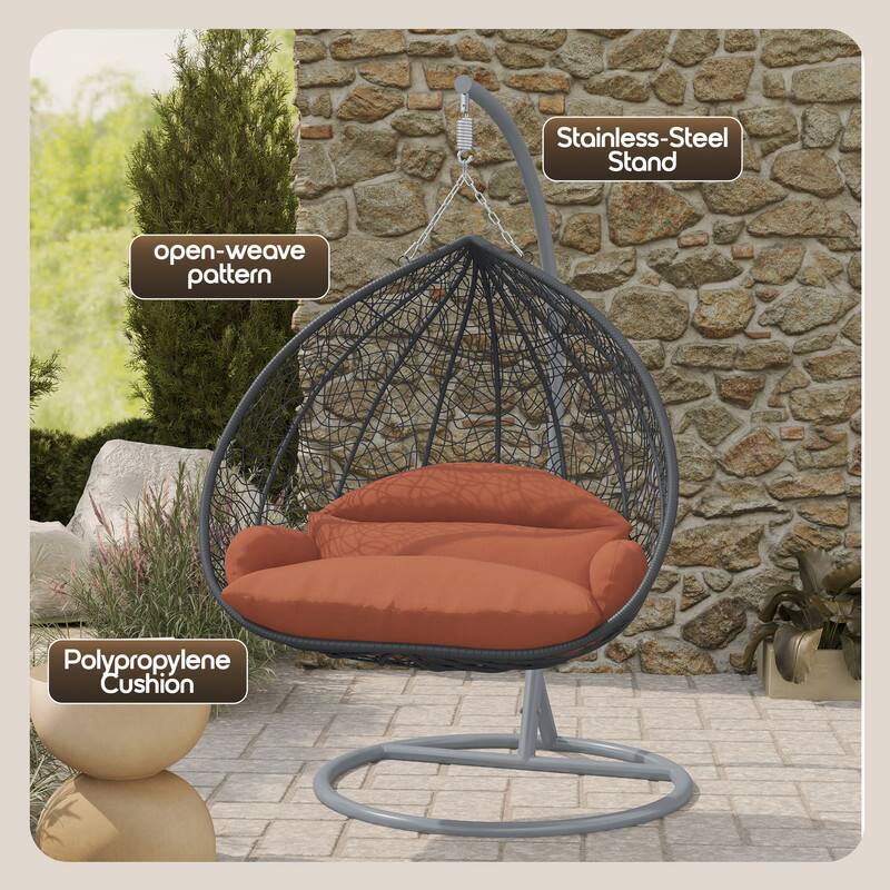 Stainless-Steel Stand  
Open-weave pattern  
Polypropylene Cushion