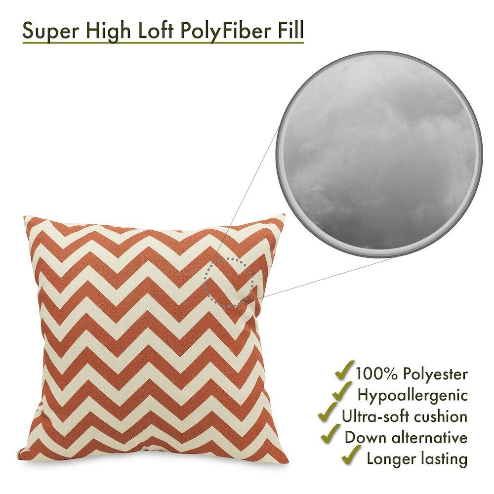 Super High Loft PolyFiber Fill

- 100% Polyester
- Hypoallergenic
- Ultra-soft cushion
- Down alternative
- Longer lasting