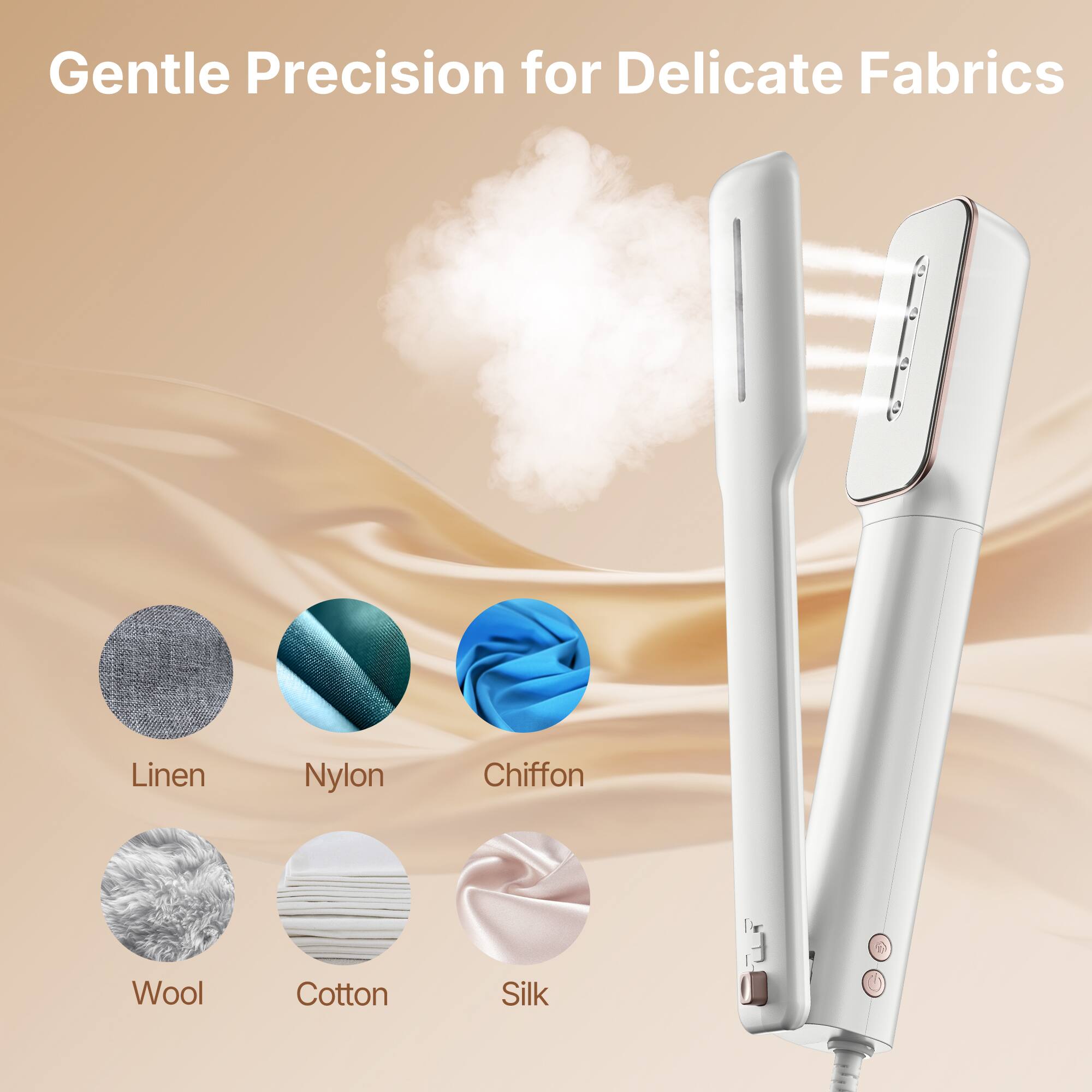 Gentle Precision for Delicate Fabrics

Linen  
Nylon  
Chiffon  
Wool  
Cotton  
Silk