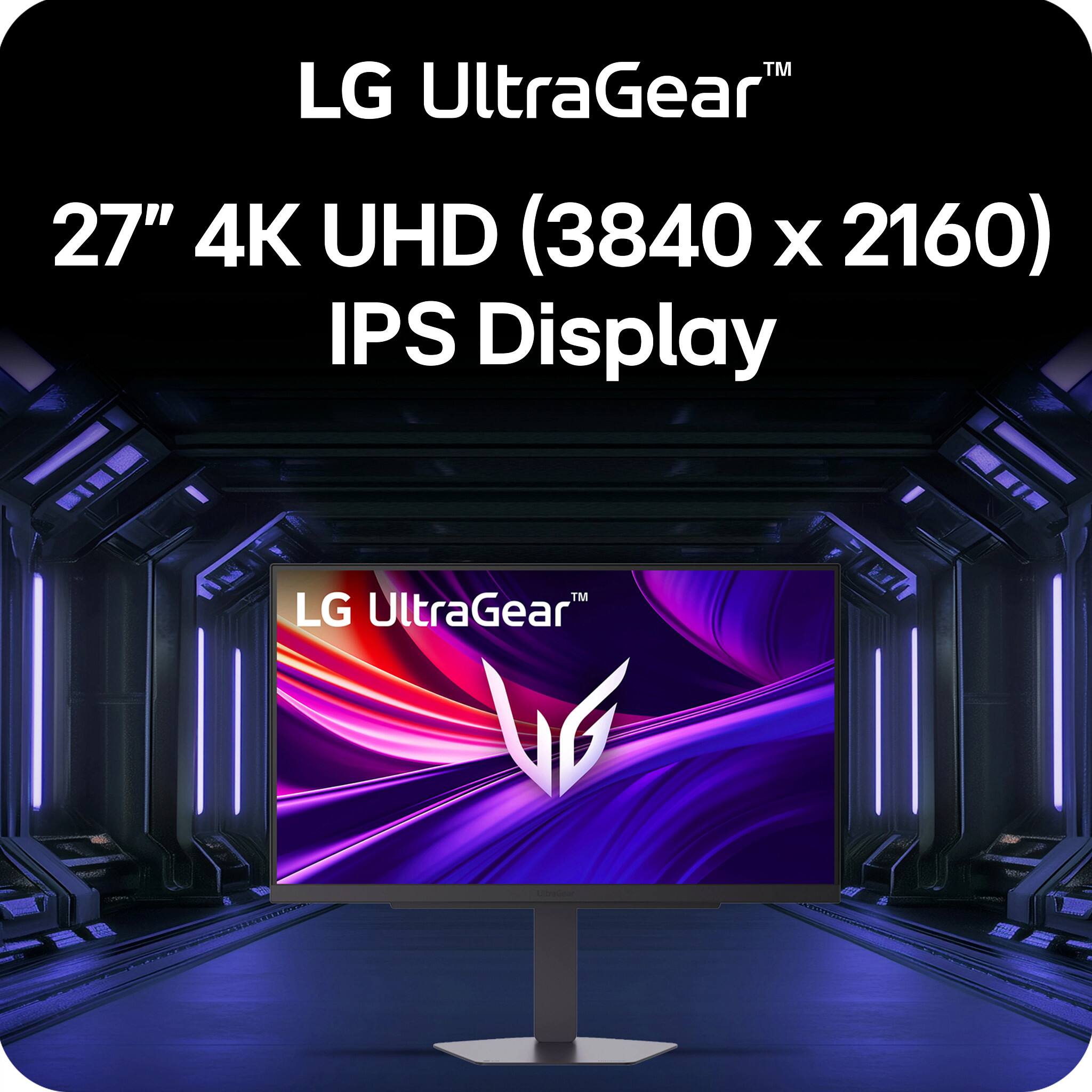 LG UltraGear™  
27" 4K UHD (3840 x 2160) IPS Display