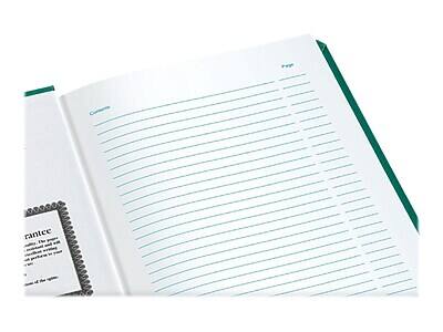 Alt View 4. Esselte - Boorum & Pease 66 Series Record Book, 7.63"W x 12.13"H, 75 Sheets/Book - Blue.