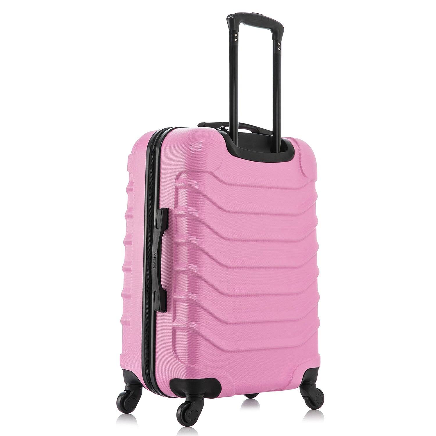 Alt View 1. InUSA - Endurance Lightweight Hardside Spinner Luggage 24" - Pink.