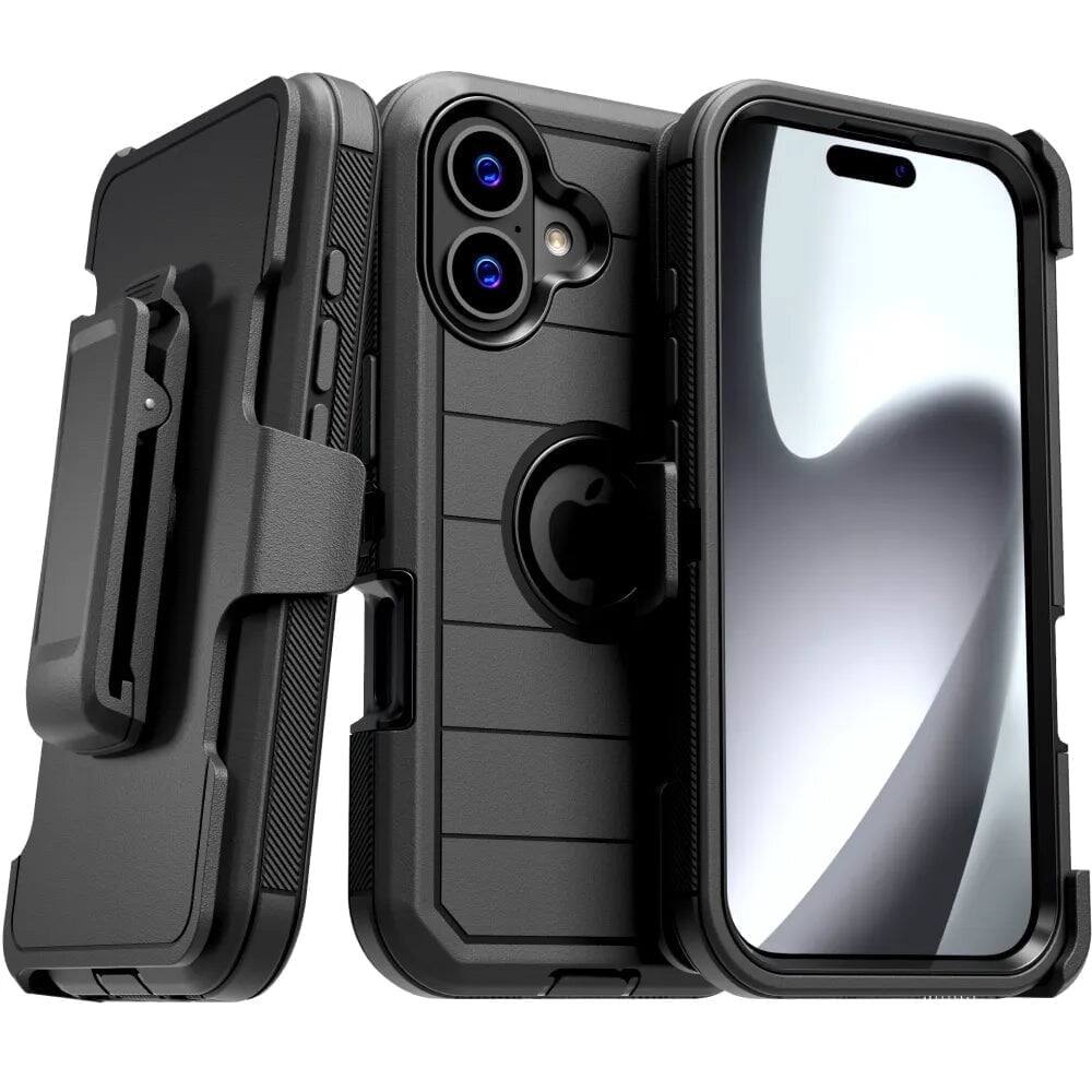 Alt View 3. RomeTech - Rome Tech Defender Holster for iPhone 17 - 3-Pack - Black.