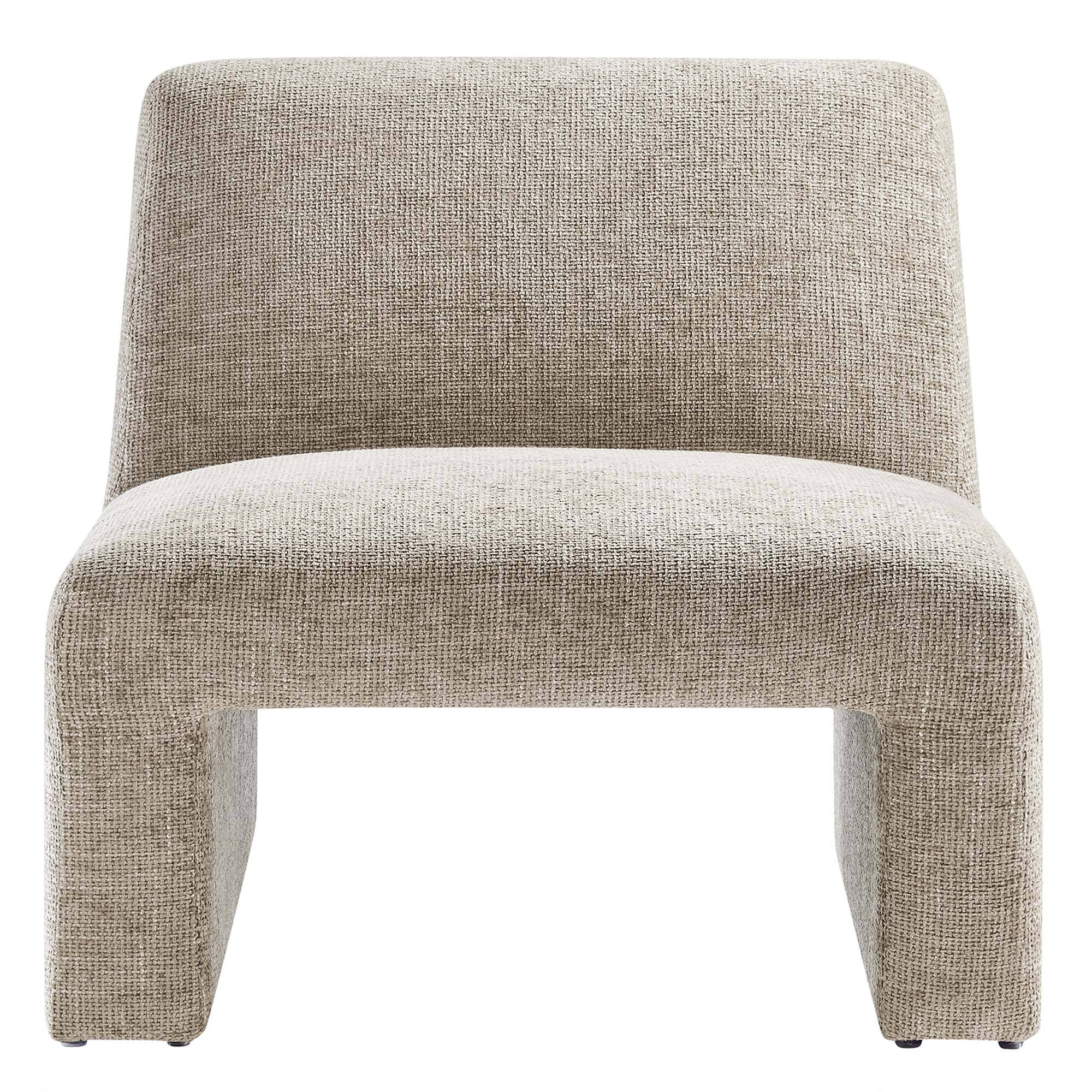 Alt View 4. Modway - Amita Chenille Upholstered Accent Chair by Modway - Khaki.