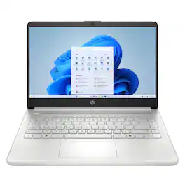 HP - Refurbished Excellent - 14-dq6013dx 14" Intel N150 0.8 GHz up to 3.6 GHz 16GB DDR4 128GB UFS Intel UHD Graphics Windows 11 Home Laptop - Silver