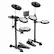 Alt View 5. VEVOR - 15 Drum Kits & 150 Sounds Electronic Drum Kit, USB MIDI Supported 8 in Quiet Mesh Snare Electric Drum Set - Black.