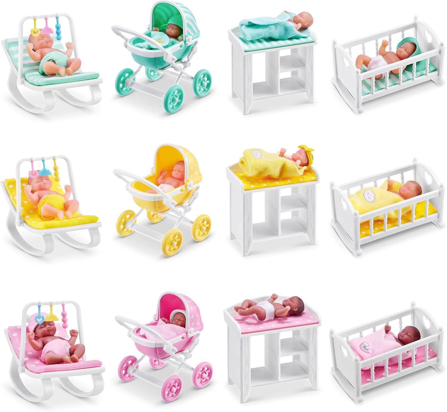 Alt View 1. ZURU - My Mini Baby Series 1 by ZURU, Collectible Mystery Capsule, Toy for Girls, Realistic Miniature Baby, Playset.