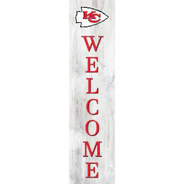Fan Creations - Kansas City Chiefs 48'' Welcome Leaner - Multicolor
