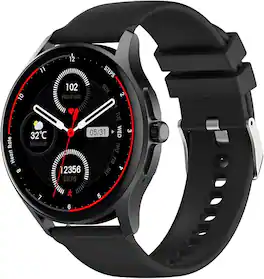 HONGGE - Smart Fitness Watch with Bluetooth Calling Health Monitoring and Custom Watch Faces - Black - (2025)