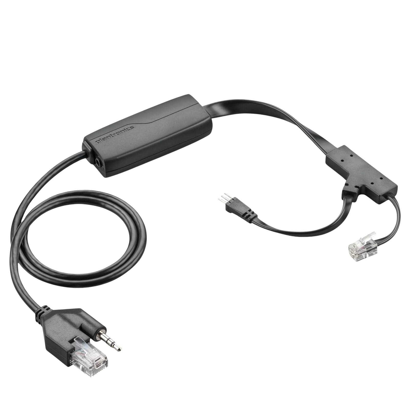 Left. HP - Poly APP-51 Electronic Hookswitch TAA - Phone Cable for Phone, Headset - Black - Black.