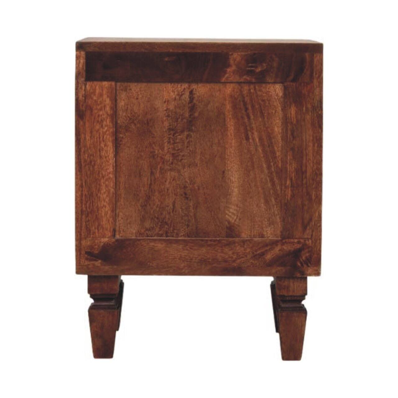 Back. Artisan Furniture - Artisan Furniture Solid Wood Harper Nightstand - Brown.