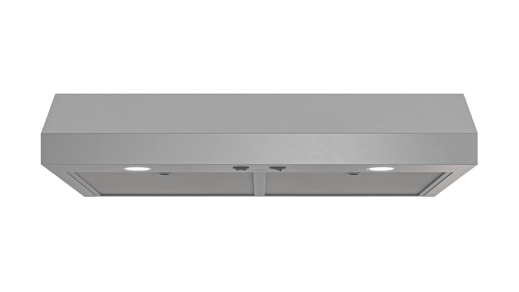 Alt View 2. Broan - Broan-NuTone 30-Inch Under Cabinet Range Hood, ENERGY STAR, 350 Max Blower CFM - Stainless Steel.