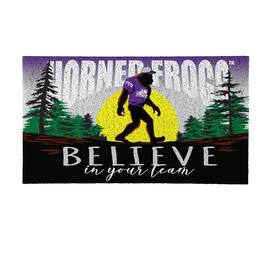 Evergreen Enterprises - TCU Horned Frogs 28" x 16" Bigfoot Believe in Your Team Turf Door Mat - Multicolor