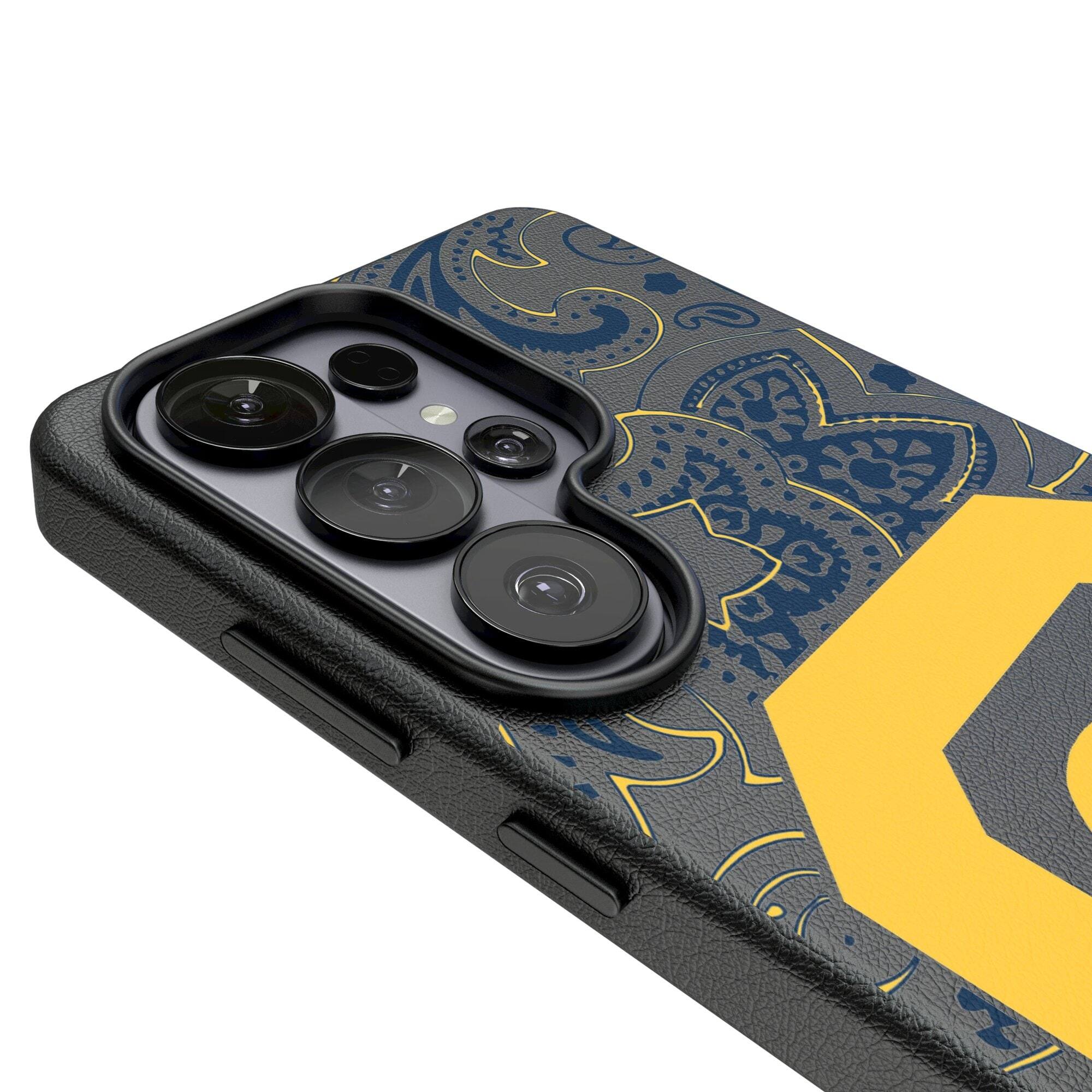 Alt View 2. Keyscaper - Cal Bears Walking Bear Galaxy Magnetic Bump Case - S25 - Black.