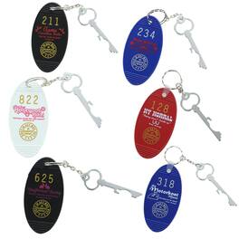 Toynk - Retro Motel Key Fobs Set of 6