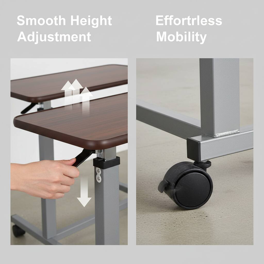 Smooth Height Adjustment  
Effortless Mobility
