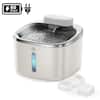 Front. Oneisall - 3.5L 118oz Cordless Automatic Pet Water Fountain For Dog Cat Quiet with Motion Sensor BPA Free 3 Filters - White.