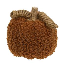 BreeBe - *Burnt Plush Pumpkin w/Jute Vines 3.5"H - Orange