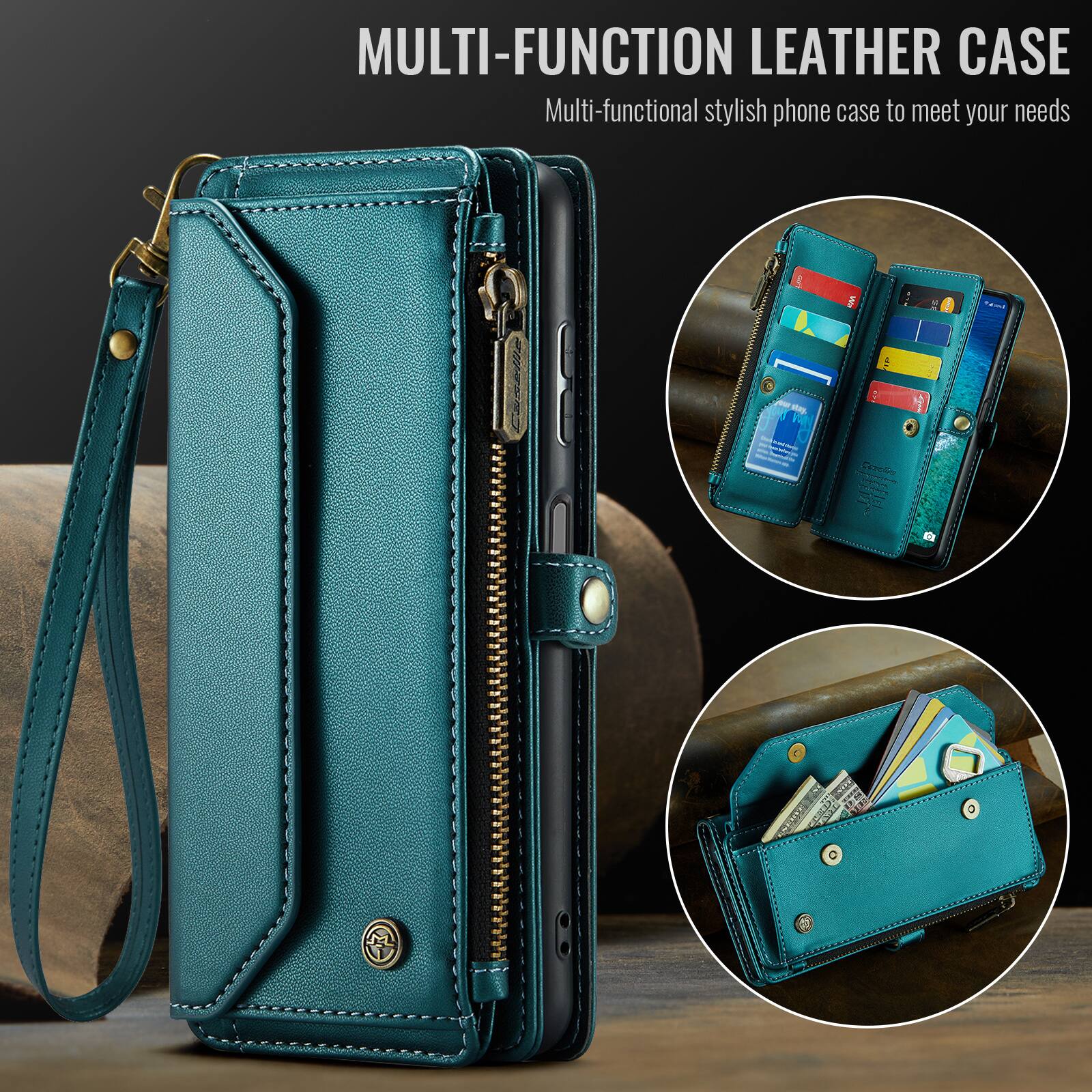 MULTI-FUNCTION LEATHER CASE  
Multi-functional stylish phone case to meet your needs