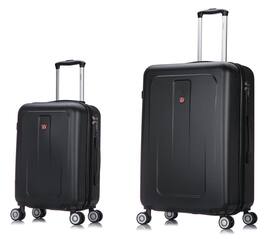 DUKAP - Crypto Lightweight Hardside 2 Piece Luggage Set 20"/28" - Black
