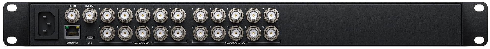 BES N RES OUT - a A 1 1 - . 1 D a + - 1 1: - & . ETHERNET USB 36/120 LE0 T SO AIT

REF IN  
REF OUT  
ETHERNET  
USB  
SD/3G/12G SDI IN  
SD/3G/12G SDI OUT