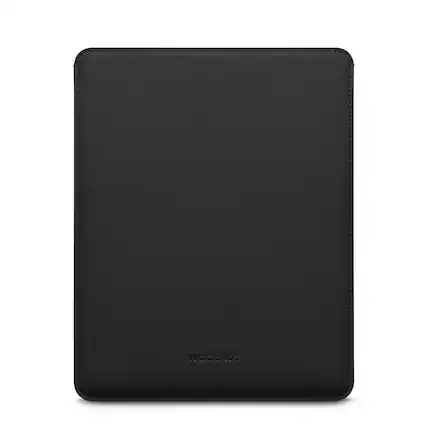 Front. Woolnut - Woolnut Coated PU Sleeve for 12.9-inch iPad Pro - Black - Black.