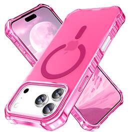 UUCOVER - Magnetic Matte Case for Apple iPhone 17 Pro, Compatible with MagSafe, Anti-slip Grip Shockproof Drop Protection Cover - Rose