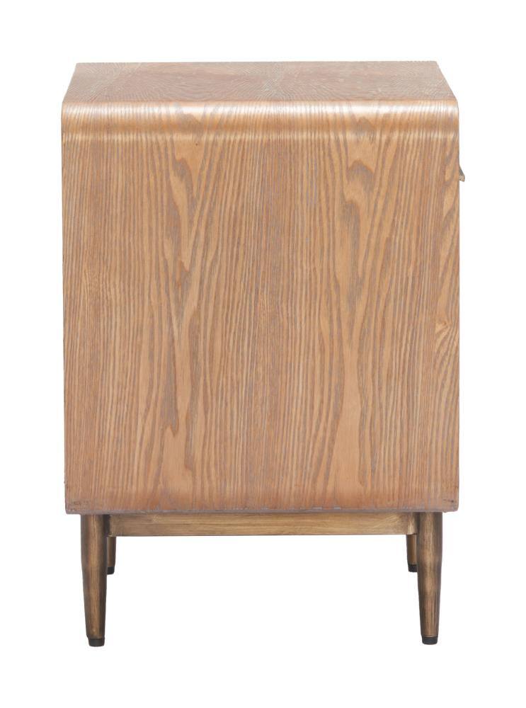 Alt View 2. Hivvago - Vidaz Side Table Brown - Brown.