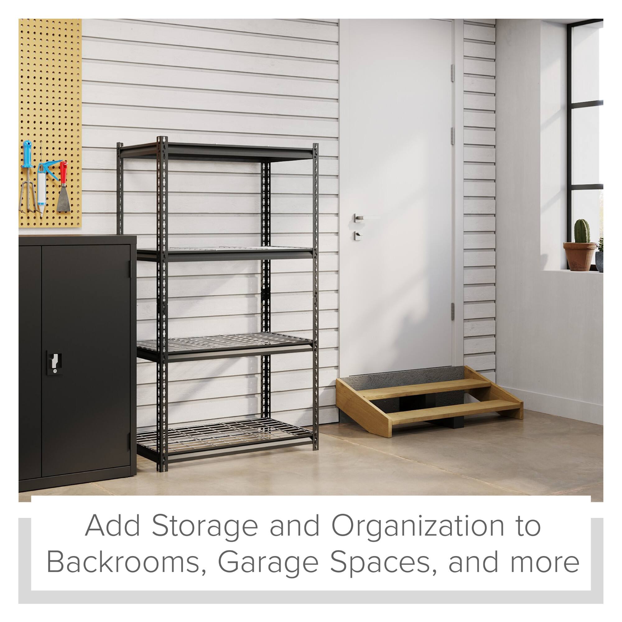 Add Storage and Organization to Backrooms, Garage Spaces, and More