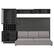 Alt View 3. Anysun - Full Size Murphy Bed Wall Bed with Sofa , Shelves USB & Light - Gray.