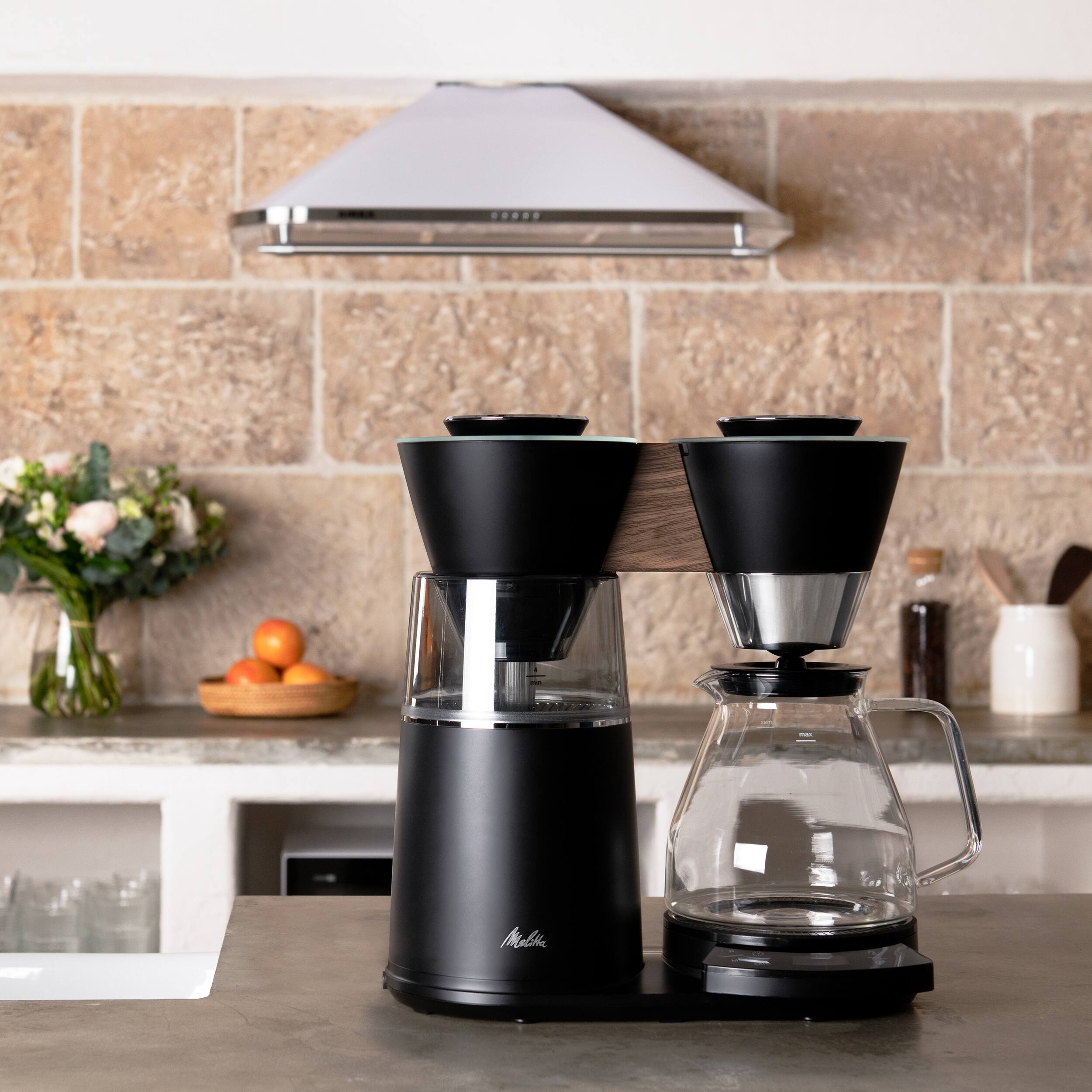 Alt View 8. Melitta - Vision 12-Cup Luxe Drip Coffee Maker with Revolving Dashboard - Black.