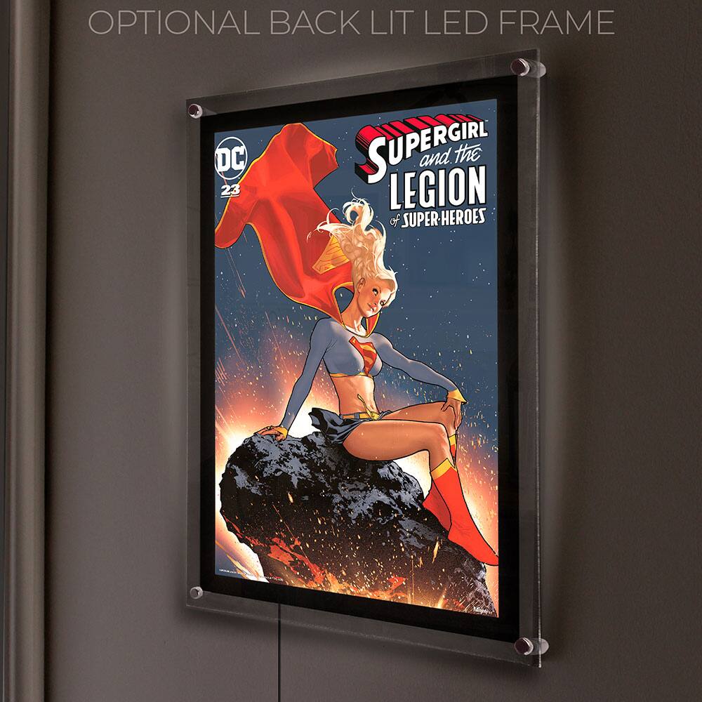 OPTIONAL BACK LIT LED FRAME

DC 23

SUPERGIRL and the LEGION of SUPER-HEROES