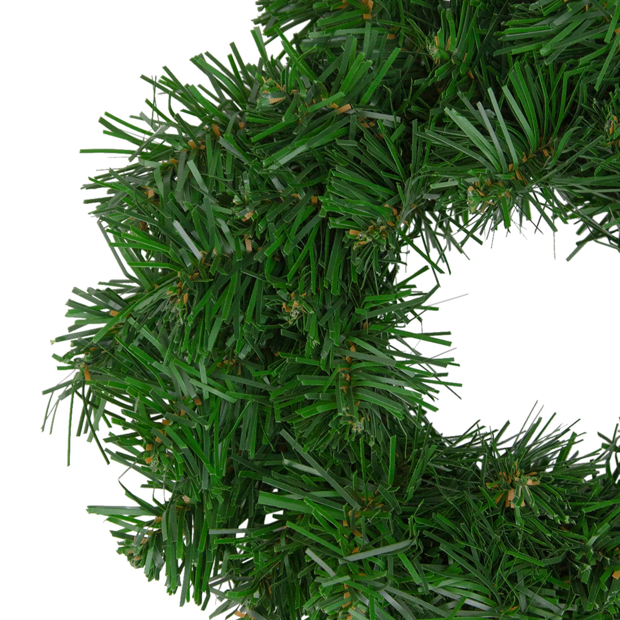 Alt View 2. Northlight - Deluxe Windsor Pine Artificial Christmas Wreath - 8" - Unlit - Green.