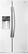 Front Standard. Whirlpool - 26.4 Cu. Ft. Side-by-Side Refrigerator with Thru-the-Door Ice and Water - White Ice.