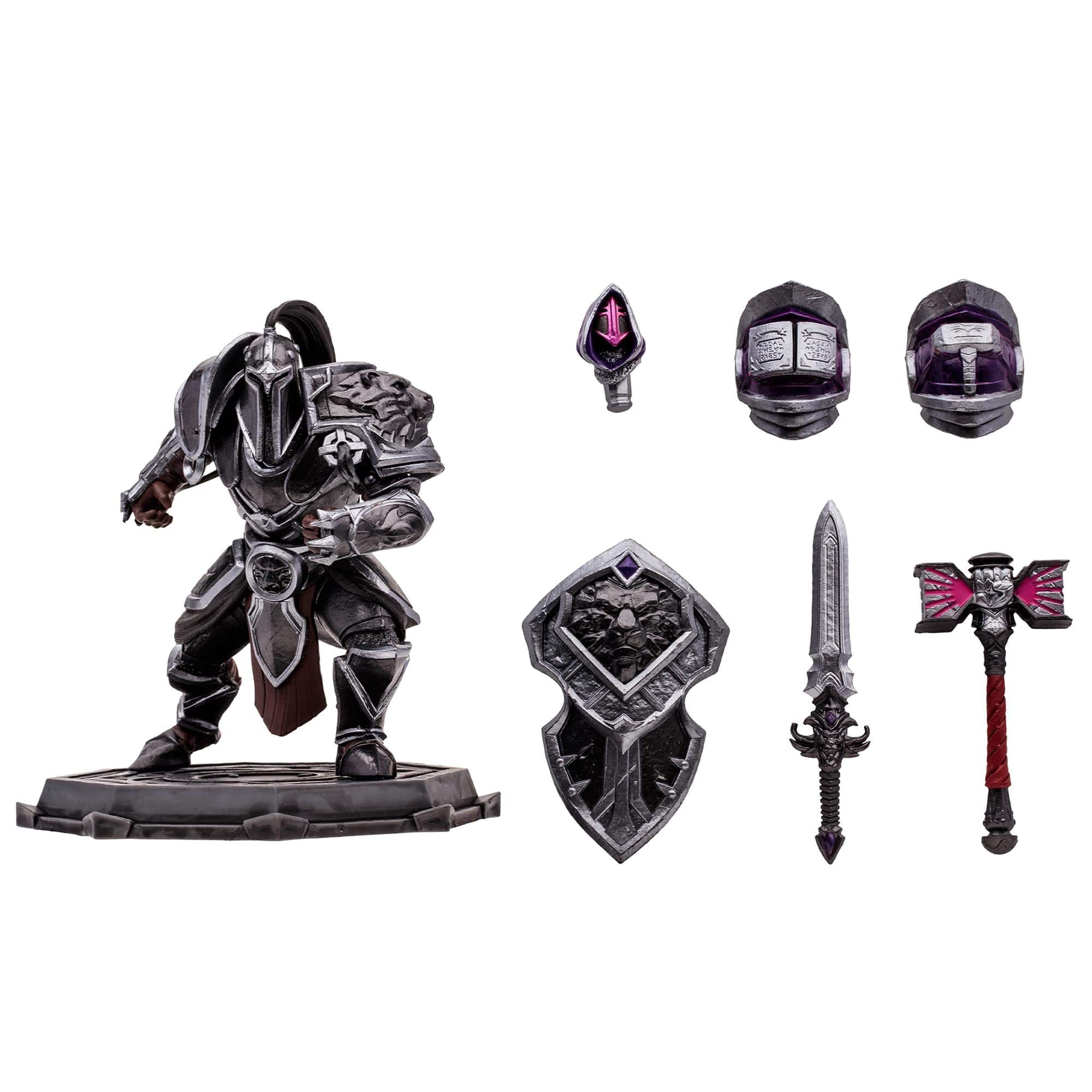 McFarlane Toys - World of Warcraft 6 Inch Figure | Human: Paladin /Warrior (Epic) - Black