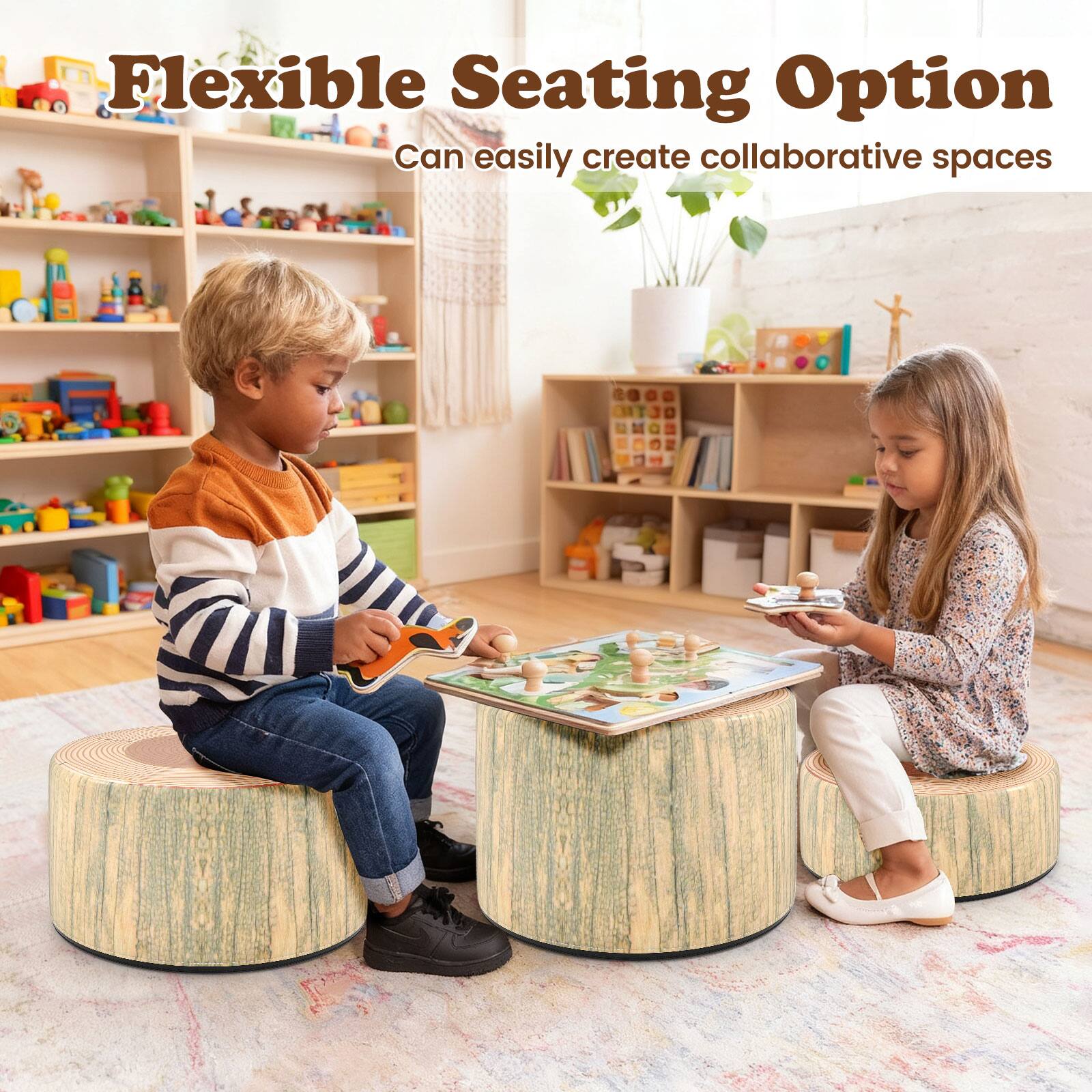 Flexible Seating Option  
Can easily create collaborative spaces